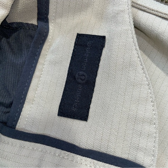 Lululemon Commission Slim Fit Pants Warpstreme Stretch Beige Size 36 - Picture 5 of 12